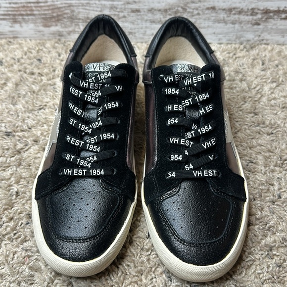 VINTAGE HAVANA Women's Nala Sneaker in black pewter sz 10 - Picture 11 of 14